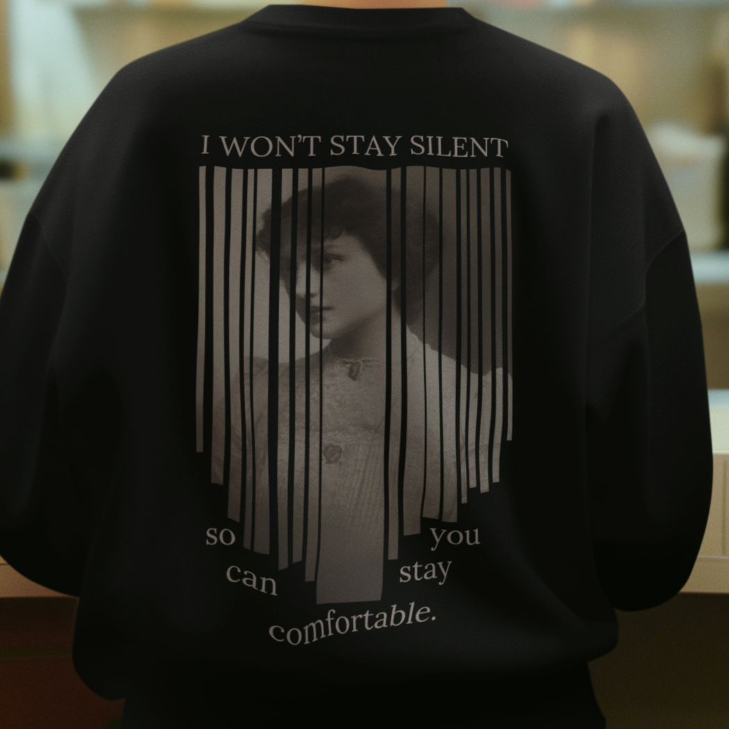 i won't stay silent - Oversized Sweatshirt
